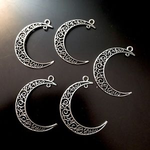 Silver Elegant Moon Charms